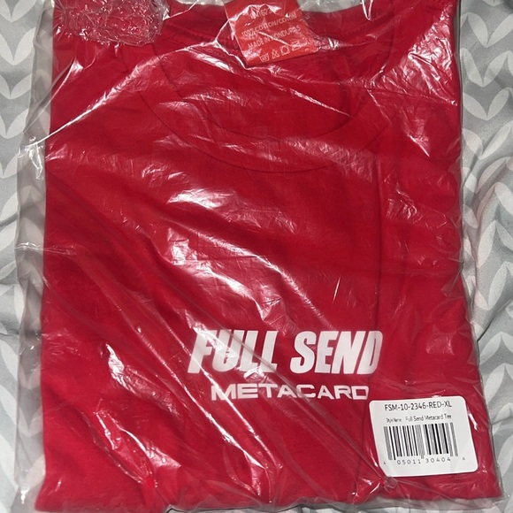 Full Send Metacard Red Short Sleeve T-Shirt!! NEW!!❤️👕 - Picture 3 of 3